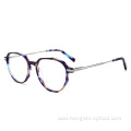 Wholesale Custom Classical Optical Glasses Alloy Acetate Eyeglass Frames Eyewear Spectacles